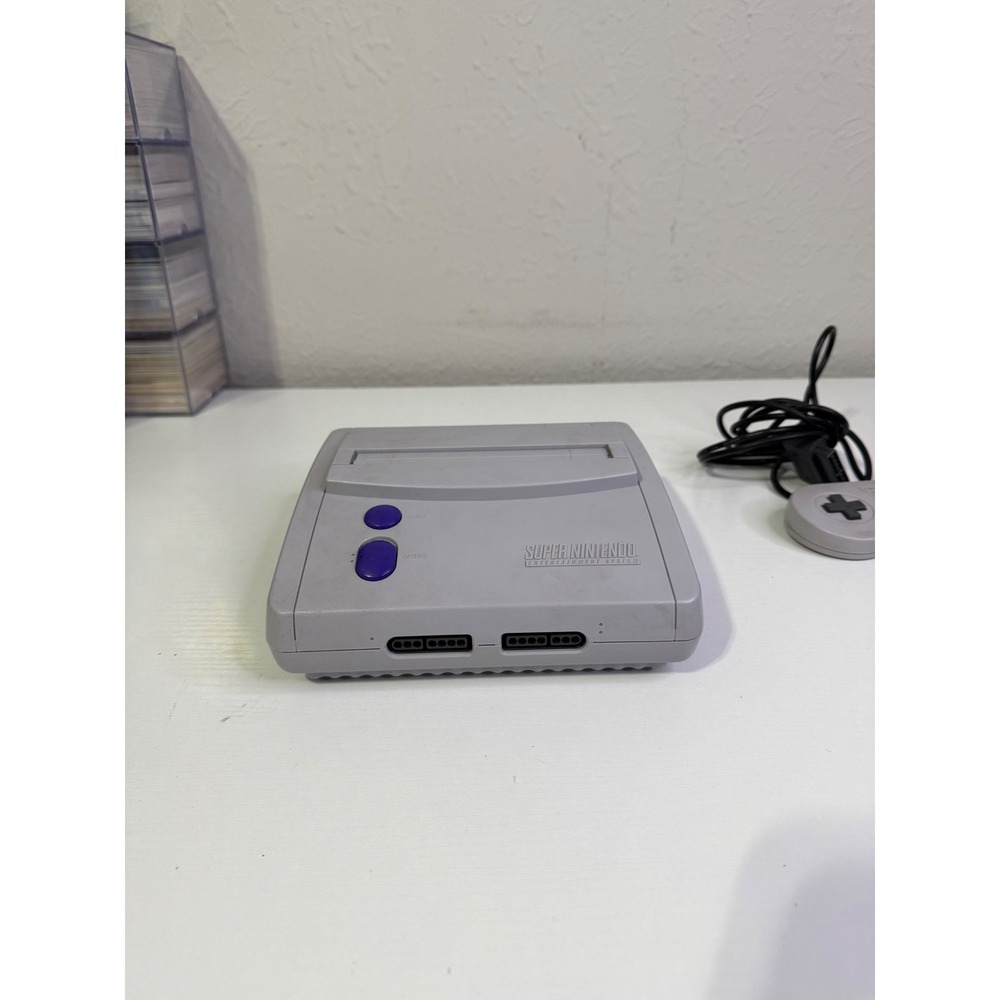 Nintendo Super SNES Jr Console SNS-101 Bundle with 2 Controllers & Cables